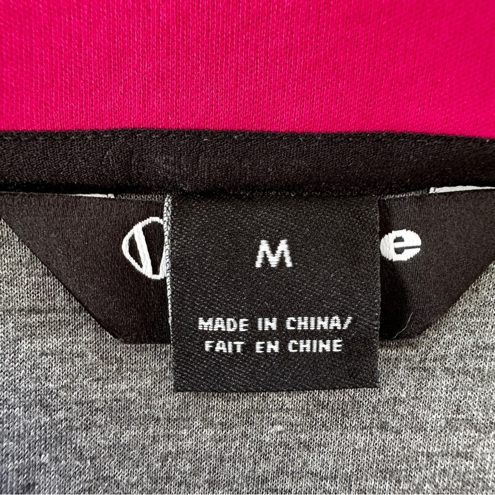 Sunice Vibrant Pink and Gray Neoprene Jacket, zip front, fitted - Picture 11 of 11